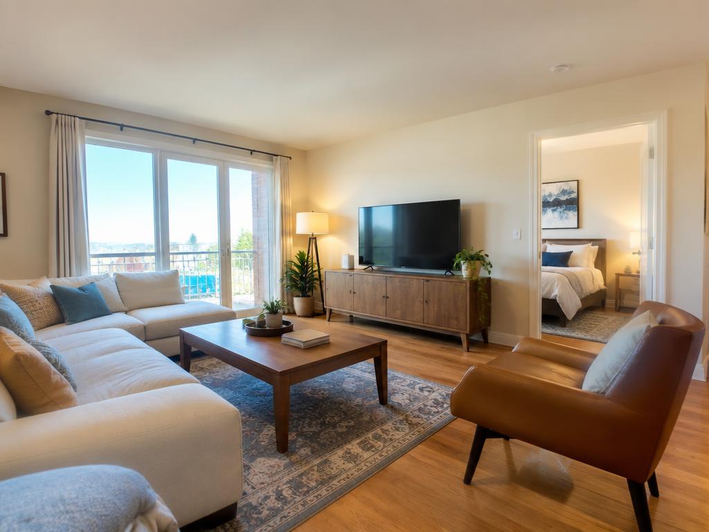 Sala de apartamento de 2 quartos em Pinheiros